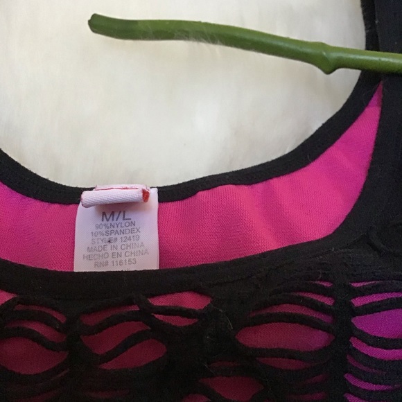 Stretch netted black dress, size m/l - Picture 4 of 5